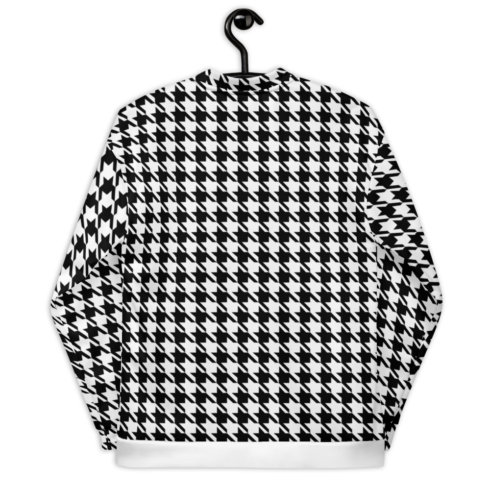 Houndstooth Unisex Bomber Jacket