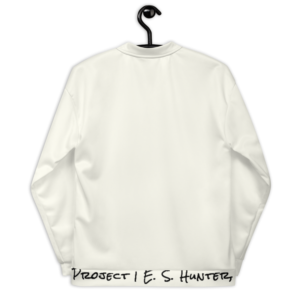 The Basics Project Unisex Bomber Jacket (Ivory)