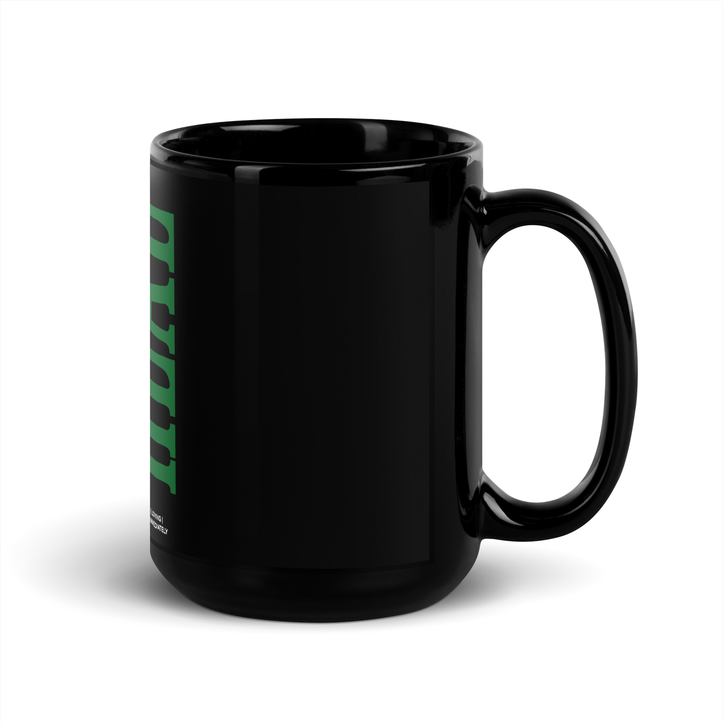 Heal Black Glossy Mug