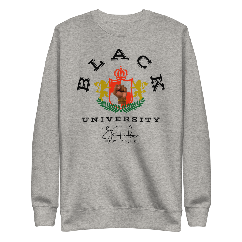 Black University Unisex Fleece Pullover