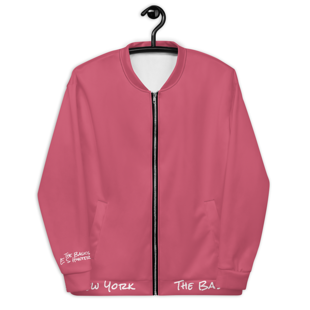 The Basics Project Unisex Bomber Jacket (Cabaret)