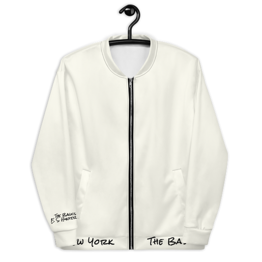 The Basics Project Unisex Bomber Jacket (Ivory)