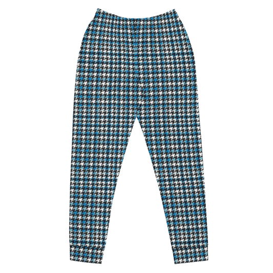 Black, White & Blue Houndstooth Women's Joggers