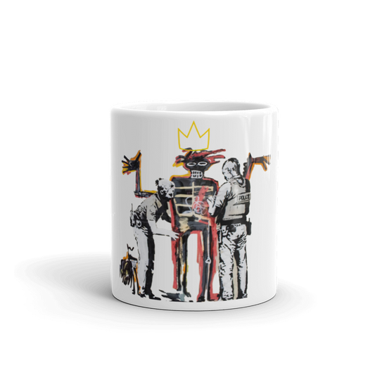 Basquiat White glossy Mug